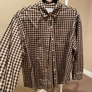 Tradlands Relaxed Button-Up Shirt Coffee--size Small